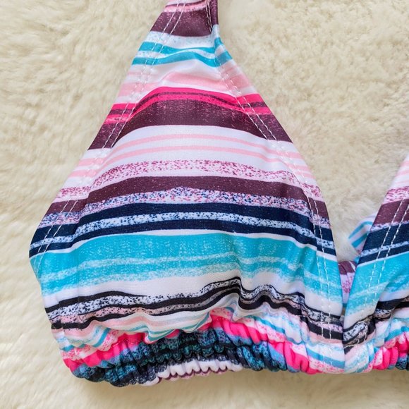 3/$25 NWT Liquid Bikini Top Multi Colored - Picture 3 of 5